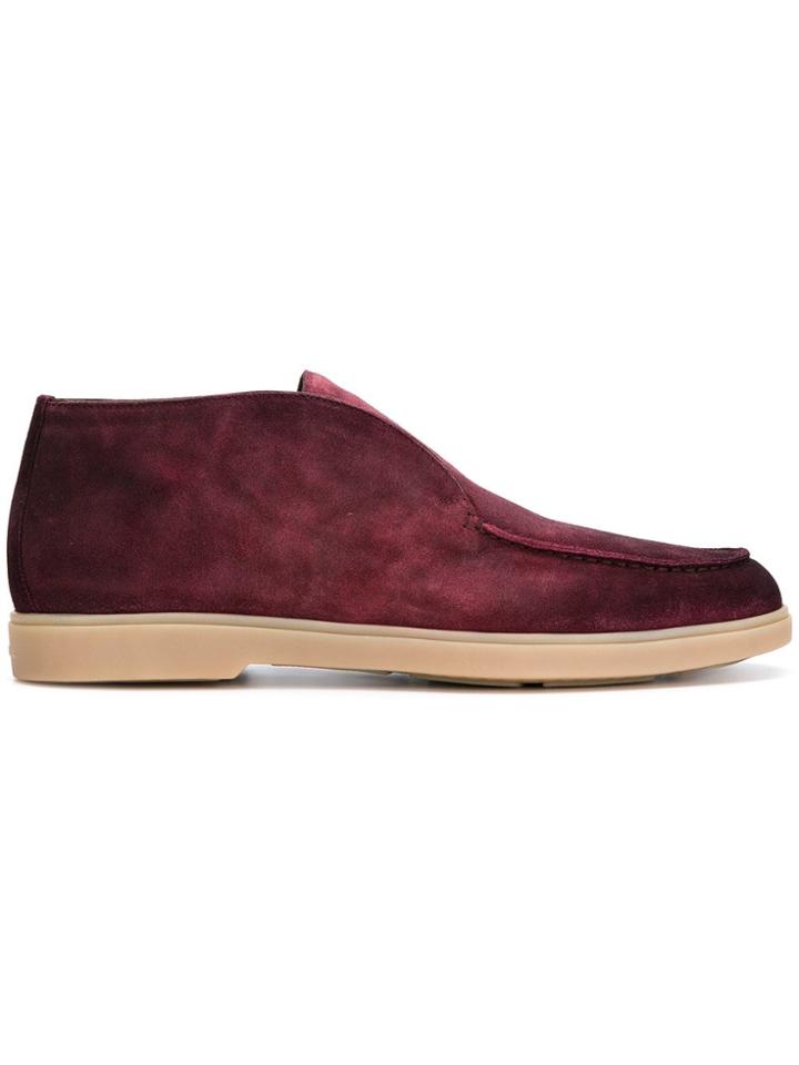 Santoni Slip-on Loafers - Pink & Purple