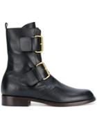 Michel Vivien Emerance Buckled Ankle Boots - Black