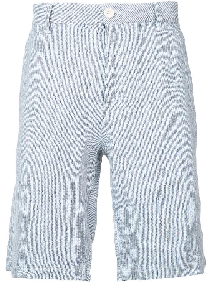 Onia - Striped Austin Shorts - Men - Linen/flax - Xl, Blue, Linen/flax