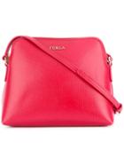 Furla Inside Pouch Crossbody Bag, Women's, Red, Calf Leather