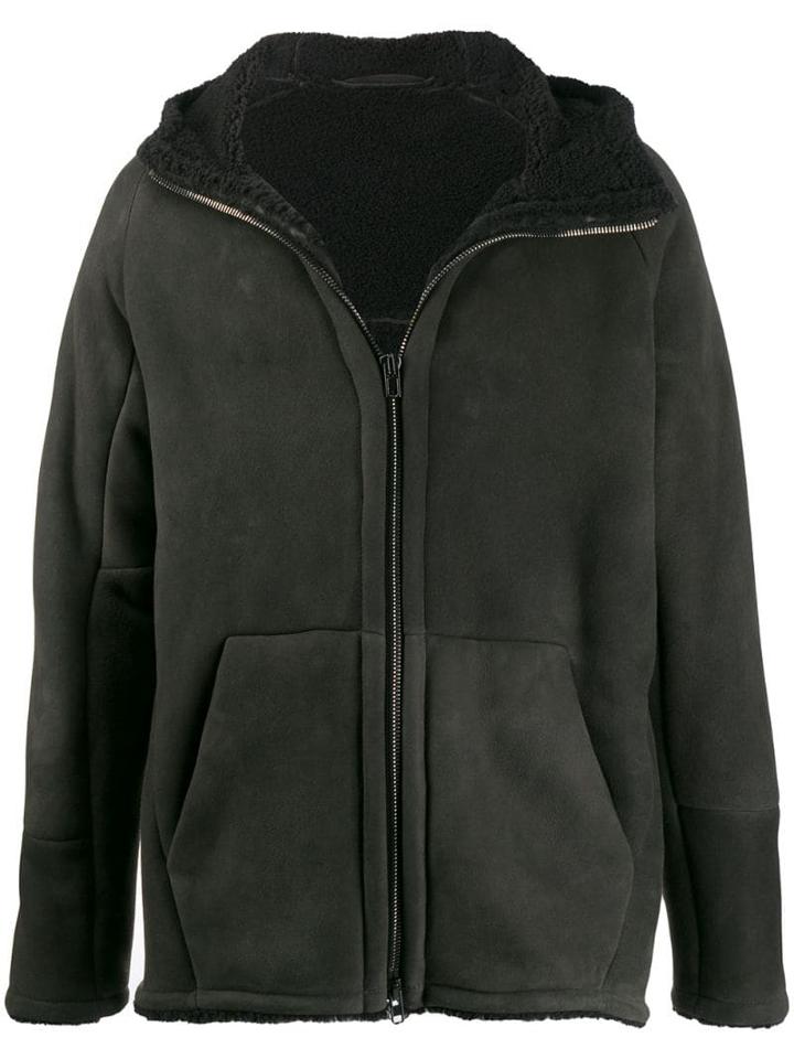 Salvatore Santoro Fur Lined Jacket - Grey