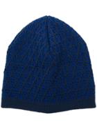 Fendi Ff Logo Beanie Hat - Blue
