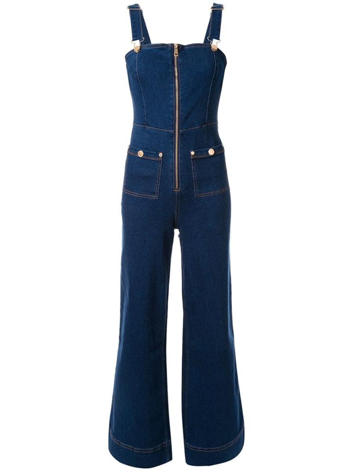 Alice Mccall Quincy Pinafore Overalls - Blue