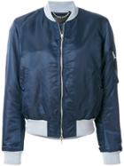 Rag & Bone Round Neck Zipped Jacket - Blue