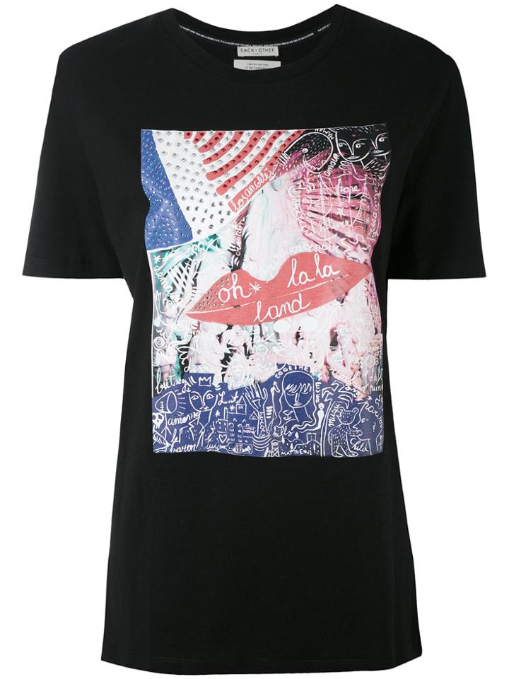 Each X Other Printed T-shirt - Black