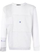 Longjourney - Patchwork Sweatshirt - Men - Cotton - M, Grey, Cotton