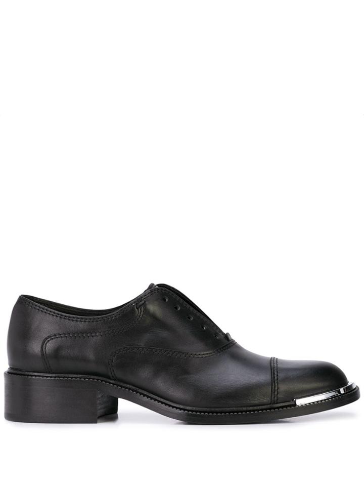 Barbara Bui Contrast Toe Cap Boots - Black