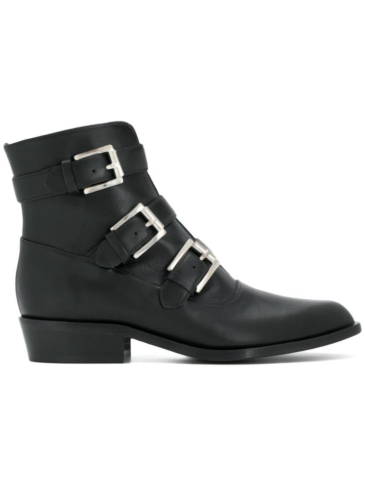 Gianna Meliani Buckled Boots - Black