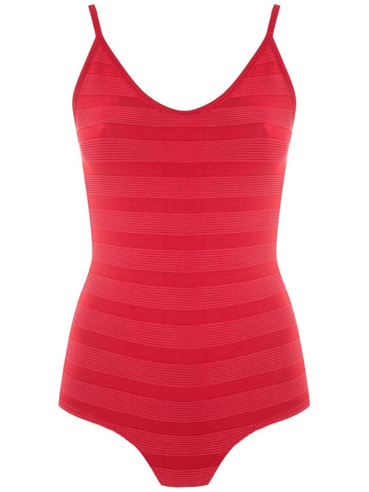 Andrea Bogosian Pencil Knit Bodysuit - Red