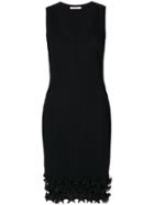 Givenchy Ruffle Detail Pleated Dress - Black