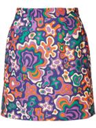 G.v.g.v. Psychedelic Print Mini Skirt - Multicolour