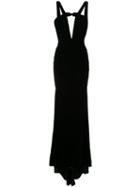 Alex Perry - Kane Dress - Women - Acetate/rayon/silk Velvet - 10, Black, Acetate/rayon/silk Velvet