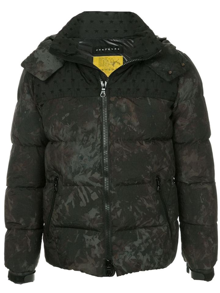 Roarguns Printed Padded Jacket - Black