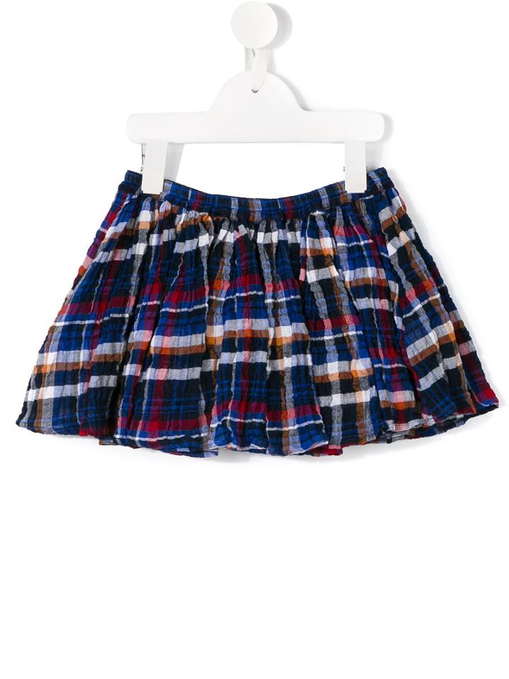 Maan Checked Full Skirt, Girl's, Size: 8 Yrs, Blue