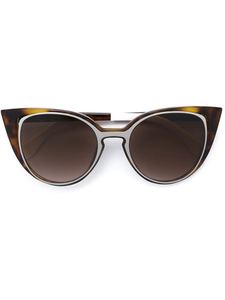 Fendi Eyewear 'paradeyes' Sunglasses - Brown