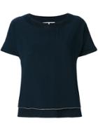 La Fileria For D'aniello Notched Neck T-shirt - Blue