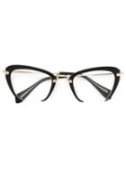 Miu Miu Eyewear Square Oversized Glasses