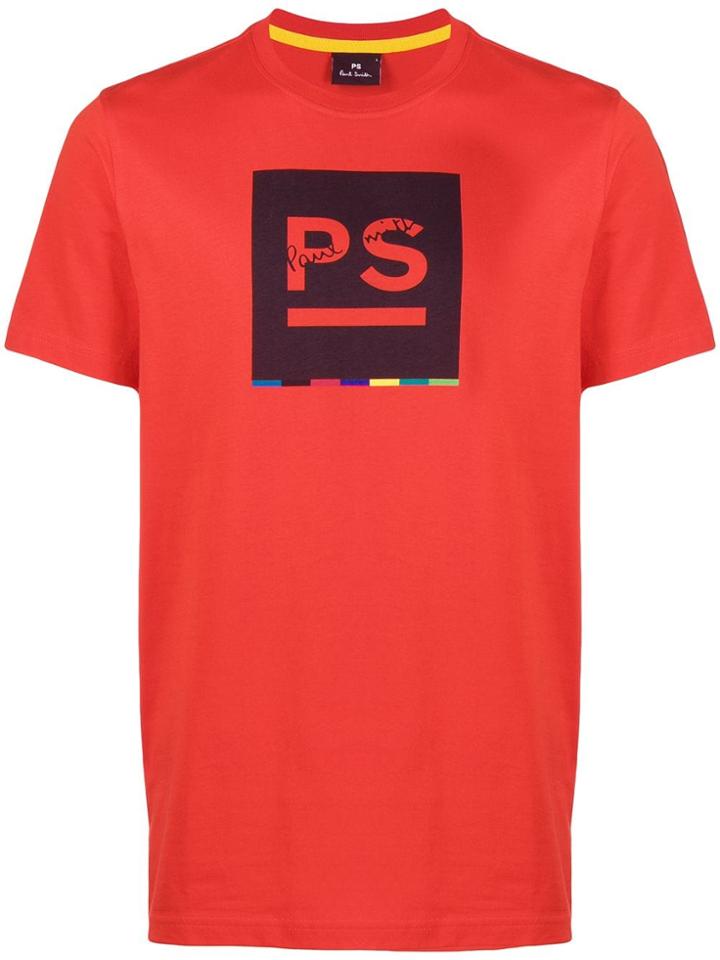 Ps Paul Smith Logo T-shirt - Red