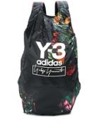 Y-3 Abstract Floral Print Backpack - Black