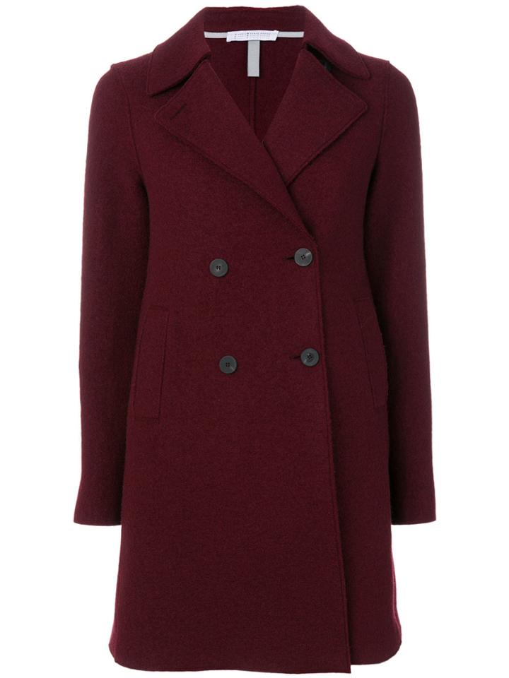 Harris Wharf London Classic Peacoat - Red
