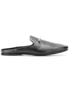 Versace Open Heel Slippers - Black