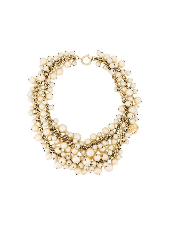 Chanel Pre-owned Layered Pearl Necklace - Metallic