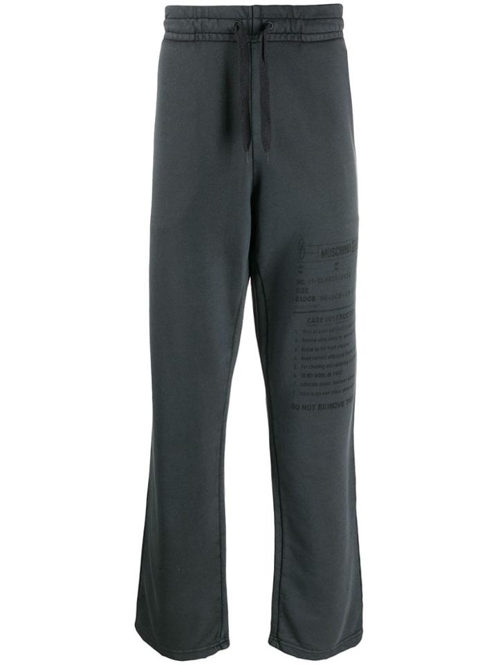 Moschino Army Label Track Pants - Grey