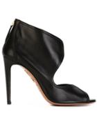 Aquazzura Bianca Booties, Women's, Size: 40, Black, Leather