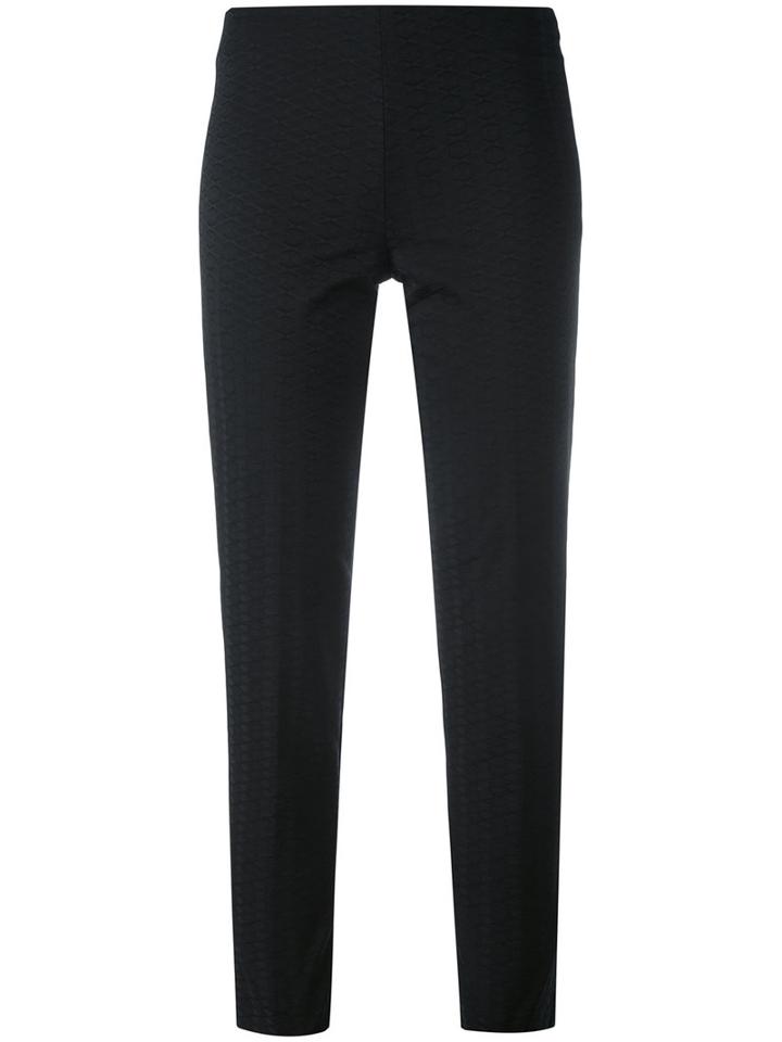 Pt01 - Guia Slim Trousers - Women - Polyester - 44, Black, Polyester