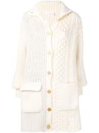 Chloé Cable-knit Cardigan - White