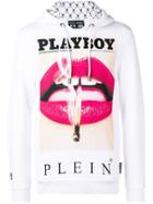 Philipp Plein Playboy Cover Hoodie - White