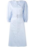 Tibi - Satin Poplin Dress - Women - Cotton - 6, Blue, Cotton