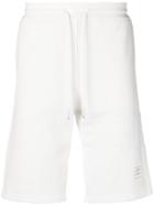 Thom Browne 4-bar Honeycomb Piqué Sweatshort - White