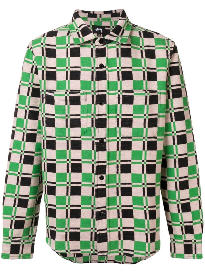 Stussy Checkered Shirt - Pink & Purple