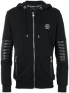 Philipp Plein - Nyorai Zipped Hoodie - Men - Cotton/polyester/polyurethane - Xl, Black, Cotton/polyester/polyurethane