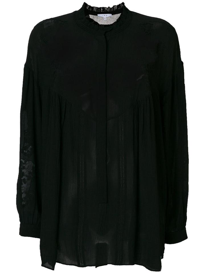 Iro - Embellished Loose-fit Blouse - Women - Silk/viscose - 34, Black, Silk/viscose