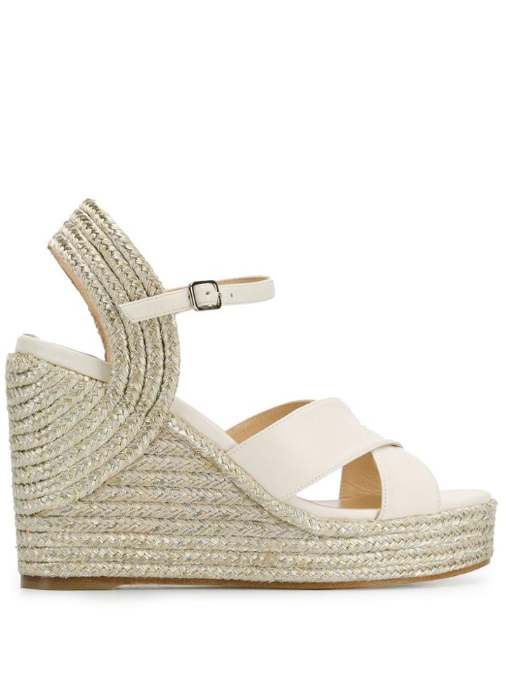 Jimmy Choo Dellena 100 Sandals - Neutrals