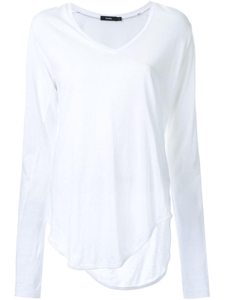 Bassike V-neck Long Sleeve T-shirt