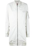 Rick Owens Drkshdw Zipped Bomber Jacket, Women's, Size: Medium, Nude/neutrals, Cotton/polyamide