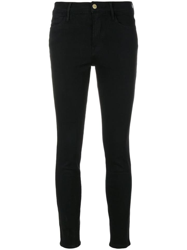 Frame High Rise Skinny Jeans - Black