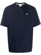 Lacoste Live Logo-embroidered T-shirt - Blue