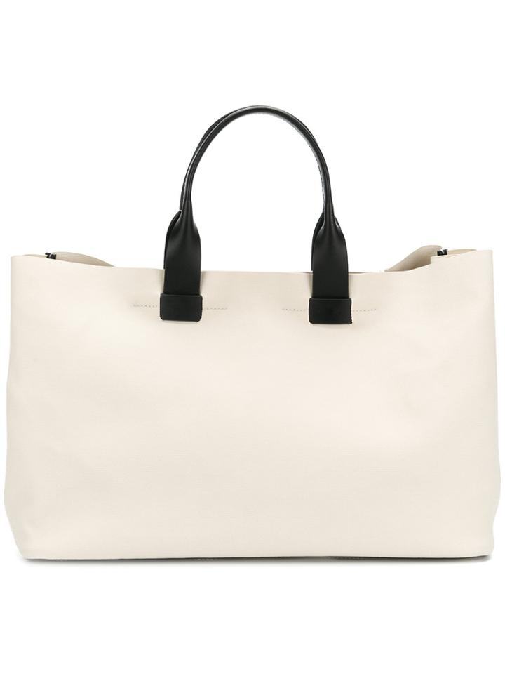 Troubadour Canvas Shopper Tote - Nude & Neutrals