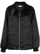 Nomia Corduroy Collar Bomber Jacket - Black
