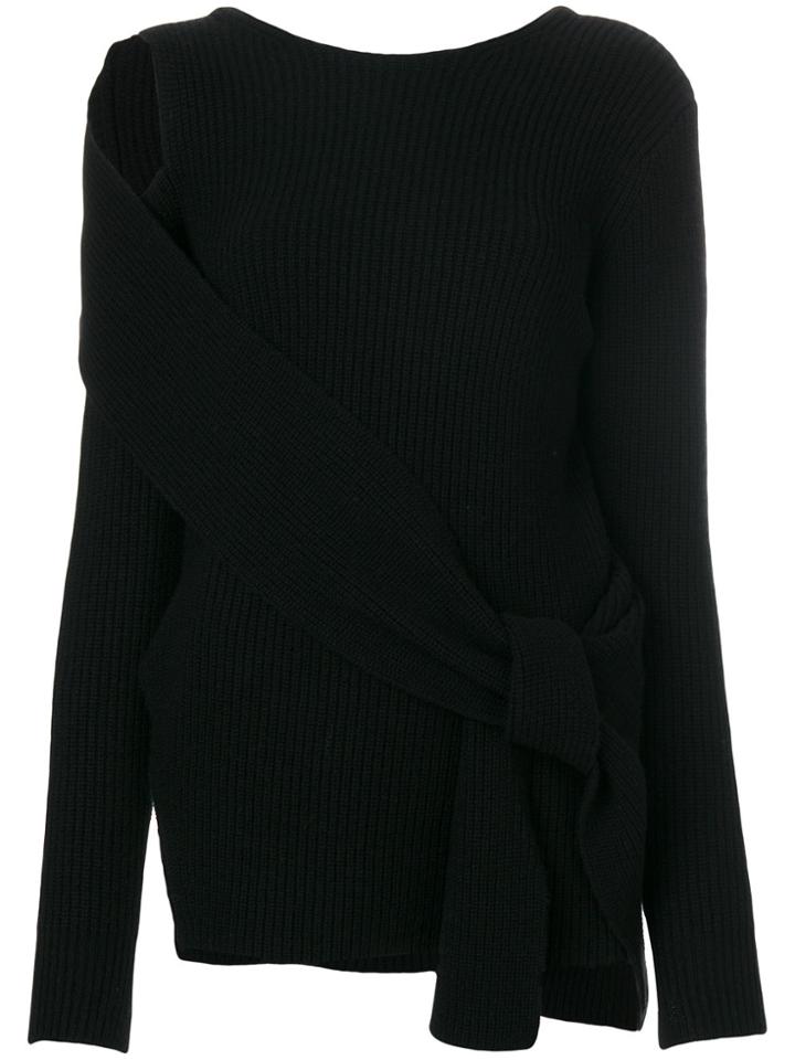 3.1 Phillip Lim Tie Detail Jumper - Black