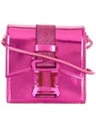 Christopher Kane Mini Bonnie Shoulder Bag, Women's, Pink/purple, Polyamide/metallic Fibre