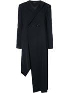 Yohji Yamamoto Asymmetrical Coat - Black
