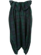 Comme Des Garçons Vintage Tartan Drop Crotch Trousers - Multicolour