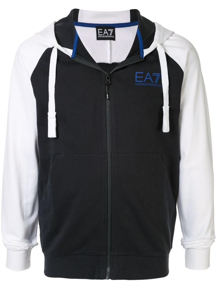 Ea7 Emporio Armani Chest Logo Hoodie - Green