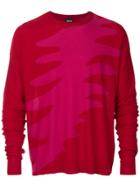 Just Cavalli Colour Weave Sweatshirt - Red