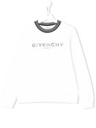 Givenchy Kids Teen Logo Print Sweatshirt - White